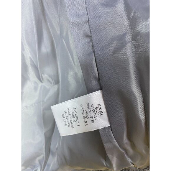 Ampersand Gray Quilted Herringbone Zip Front Puffer Vest Women’s XXXL - Picture 5 of 7